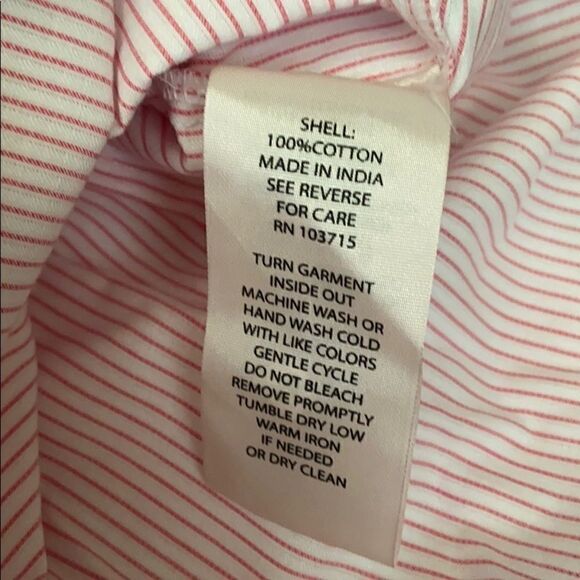 Nanette Lepore Striped Cold Shoulder Ruffle Shirt - Picture 7 of 7